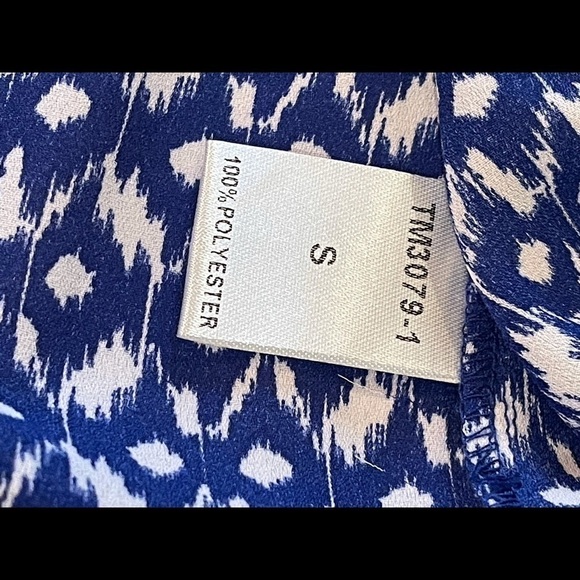 THML‎ Blue White And Orange Jaye Cold Shoulder Top Size S - Picture 9 of 9